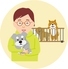 愛犬と一緒にご来園
