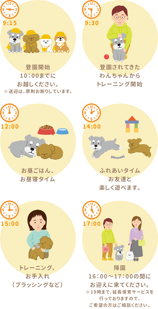 一日のスケジュール